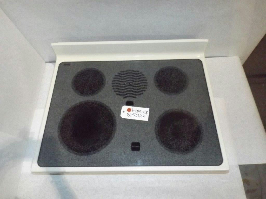 WHIRLPOOL STOVE 8053222 MAIN, TOP USED WHIRLPOOL STOVE 8053222 MAIN, TOP USED